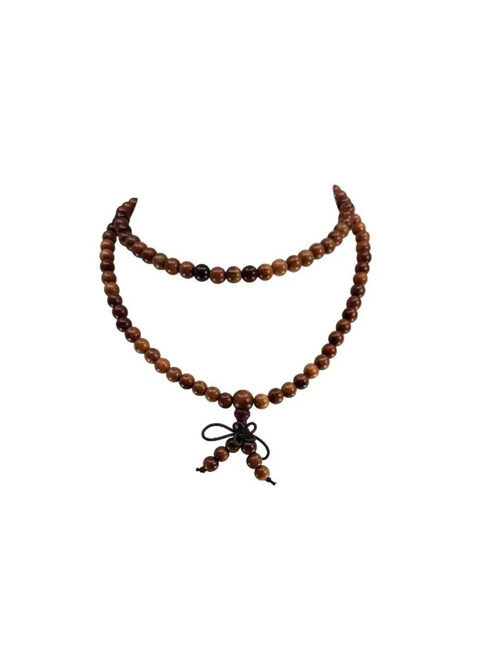 Burmese Padauk Wood Mala Prayer Beads 6mm 108 Beads Necklace Bracelet 12.9g